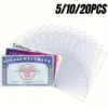 5/10/20Pcs Waterproof PVC Card Protector Sleeves Soft Clear Protective Covers for Social Security Medical Insurance Credit Cards 1