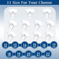 11 Size Flange Sizing Kit for 24mm Flange/Shield of Most Pumps, Silicone Flange Insert for Momcozy/Spectra/Bellababy Breast Pump 1