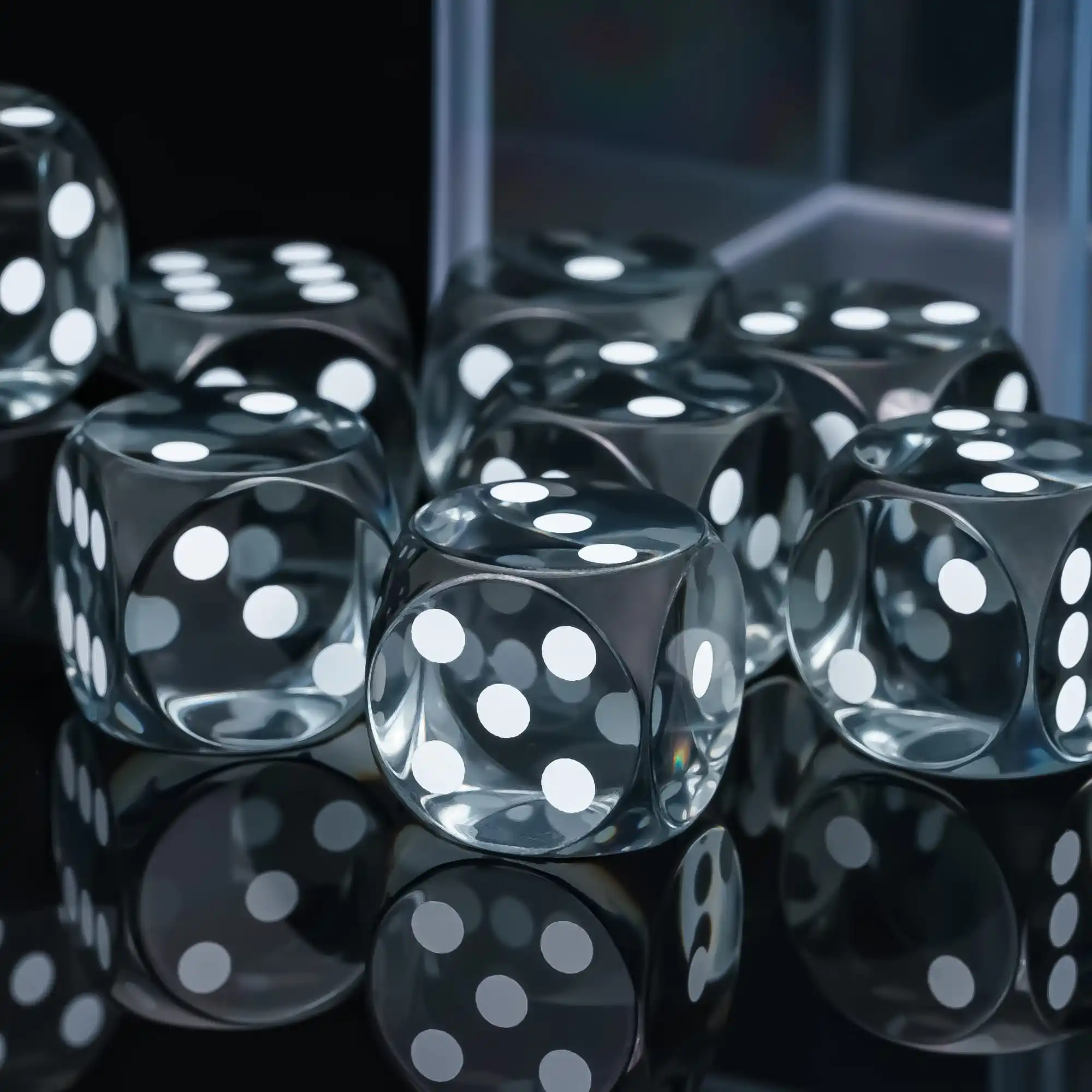 Game Dice Dice Set Resin Dots D6 Precision Dices Transparent Six Sides Dice Round Corner 4PC 16mm Standard D6 for RPG Board Game Club Bar Gambling