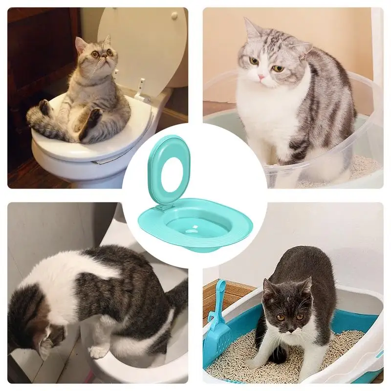 Cat Toilet Training Kit Toilet Litter Box Trainer Reusable Urinal Seat Potty Cat Trainer Pet Cleaning Care cat toilet trainer