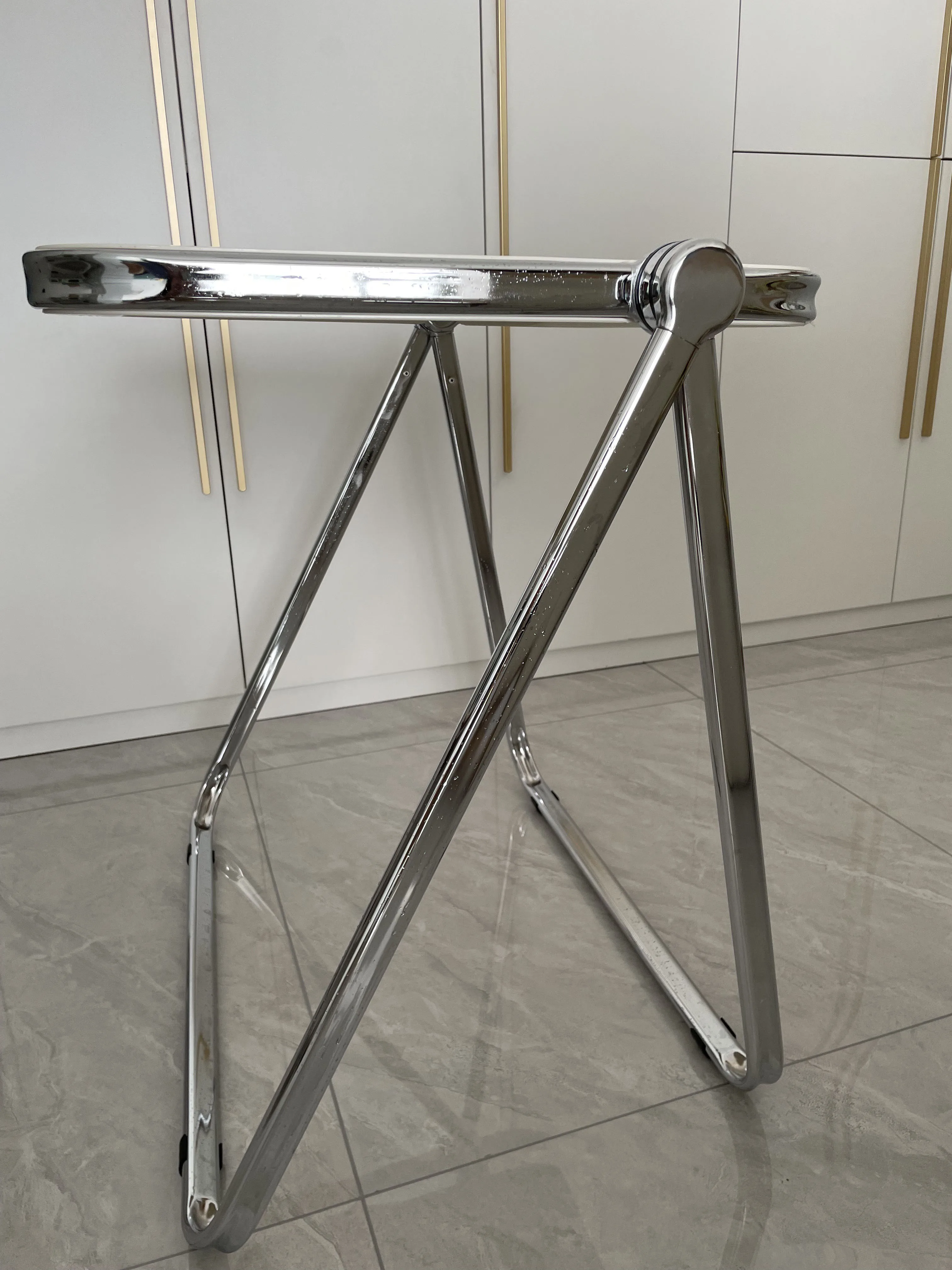 Description Picture 5 of itemFolding Table Transparent Table and Chair Combination Coffee Minimalist Office Study Makeup Table Mesa De Cozinha Furniture