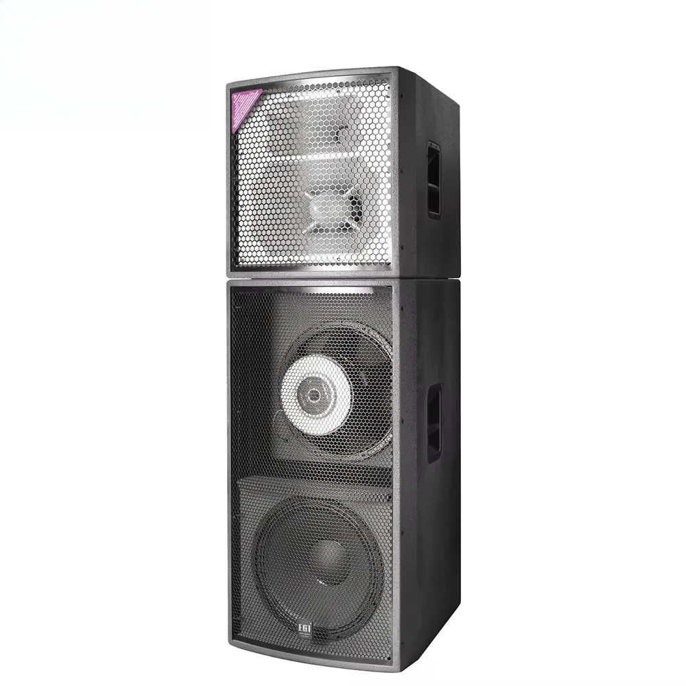 Outdoor-Event-Soundsystem 3-Wege-Lautsprecher Dual 15 Zoll, geeignet für Langwurf 1200 W 4800 W