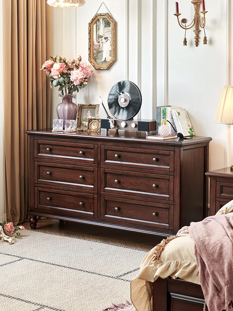 

Six cupboards are all cherry wood.