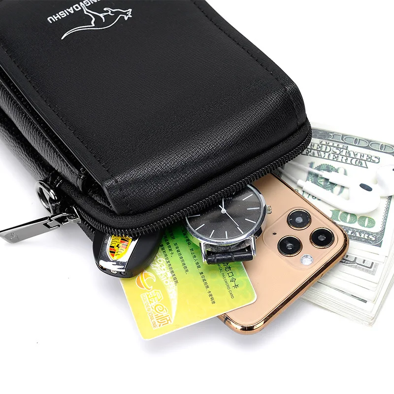 New Men's Mobile Phone Key Integrated Crossbody Bag Business Fashion Waist Bag For Phone