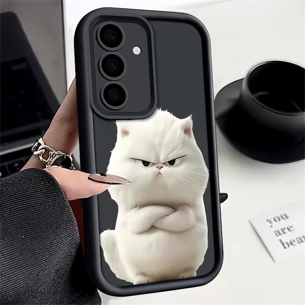 Vibrant Yellow Cat Phone Case with Ultra Lens Protection