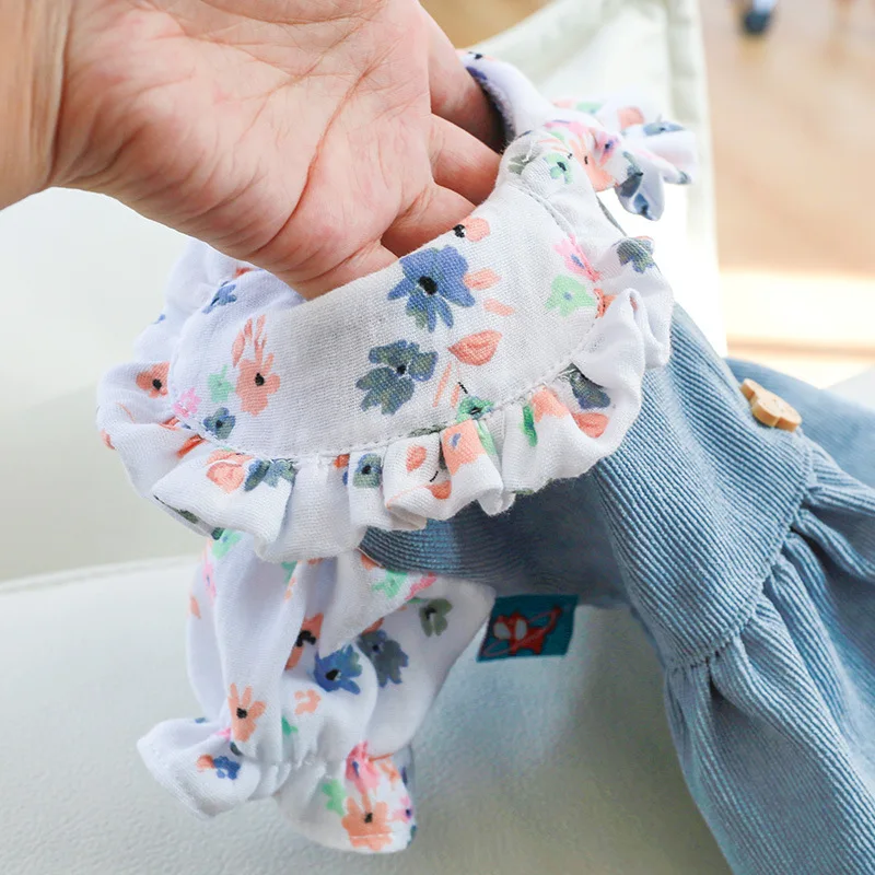 Summer Cute Bear Denim Dress For Dog