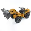 Huina 1:14 4wd Rc Heavy Duty Bulldozer 2.4g 22 Channels Remote Control Alloy Fuselage Engineering Vehicles Professional Toy Gift 3
