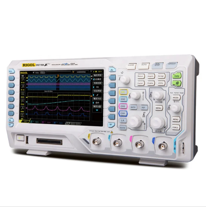 

DS1104Z-S Plus 100MHz Digital Oscilloscope with 4CH and 16 Digital 25MHz Bandwidth with 2 Signal Source Channels