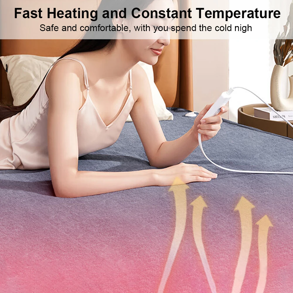 Electric Blanket Heated Mat 220V Smart Control Winter Body Warmer Sheets Mattress Carpet Electric Heated Blanket For Home 2