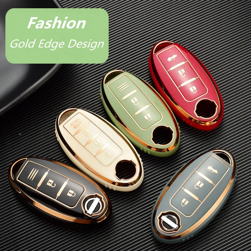 Car Key Case Cover TPU Remote Key Fob For Nissan Qashqai Juke J10 J11 X-Trail T32 T31 Kicks Tiida Pathfinder Note For Infiniti