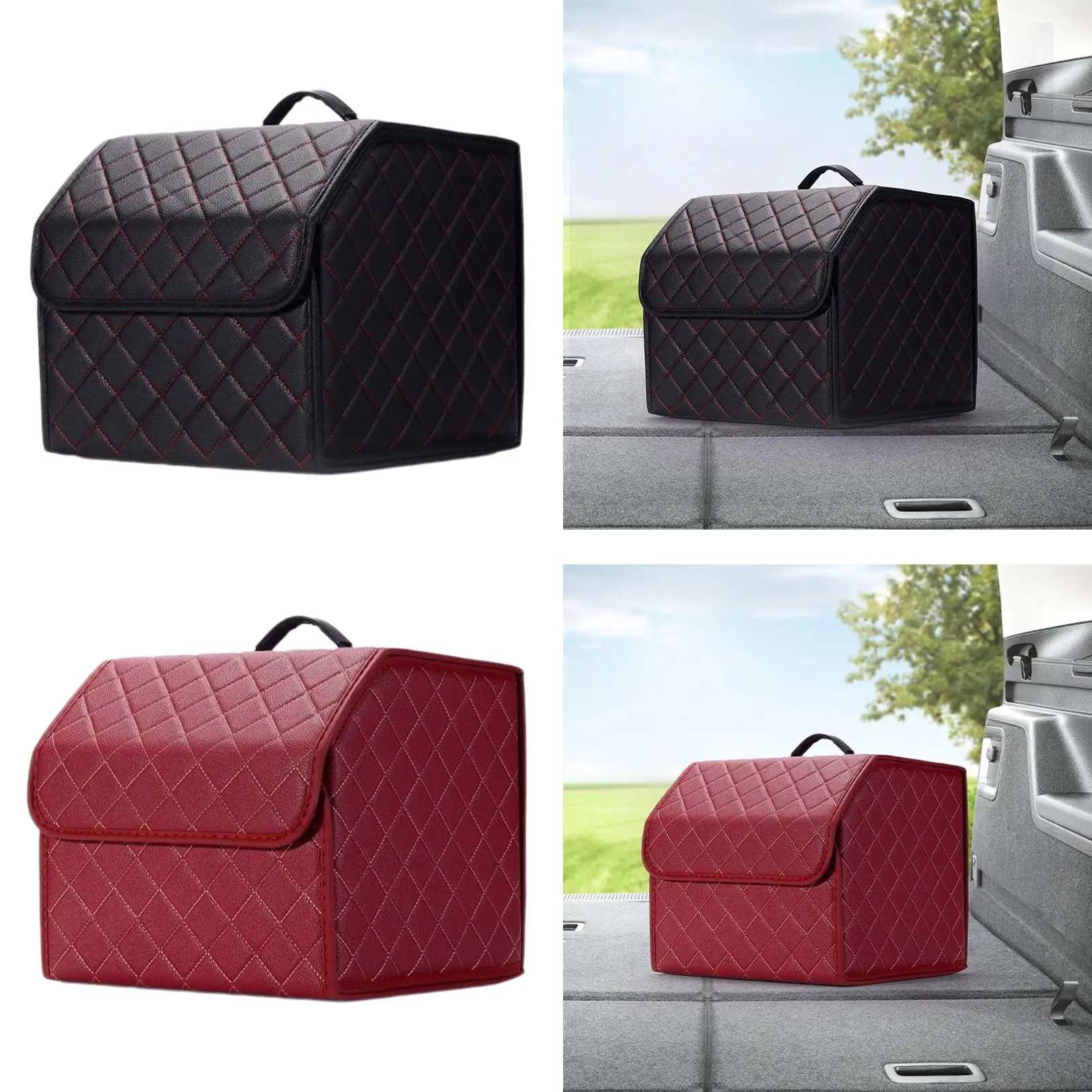 Car Trunk Organizer Heavy Duty Container Cargo Storage Box Travel Accessories Cargo Bag for MPV Vehicles Trucks Suvs