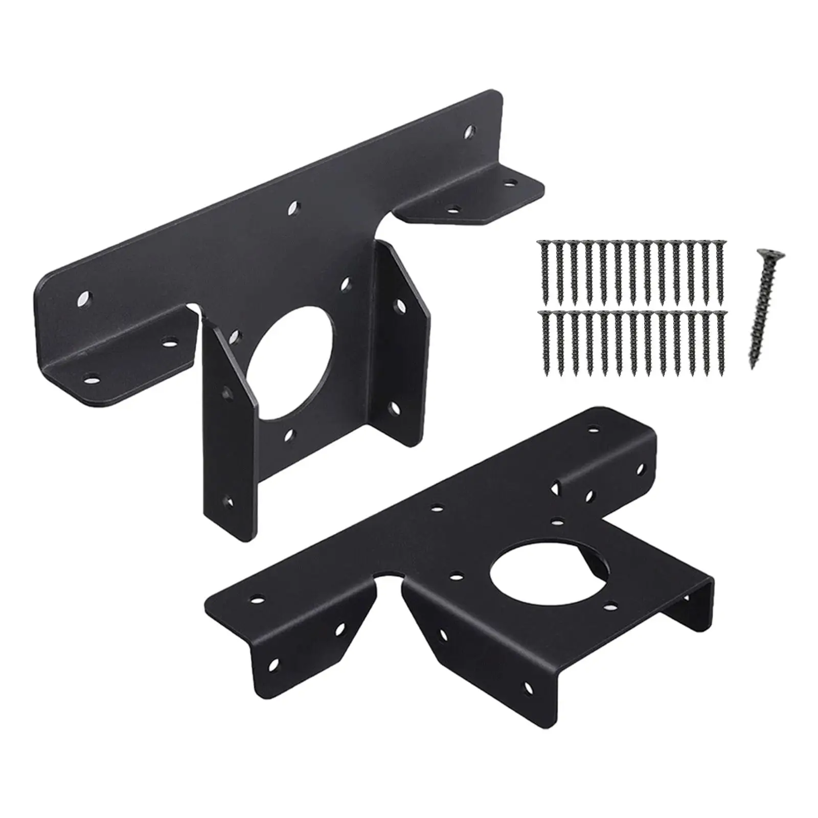 2Pcs Pergola Brackets for 4x4 Wood Post Gazebo Accessories Metal Easy Installation Fixed Bracket Heavy Duty Hardware Adjustable