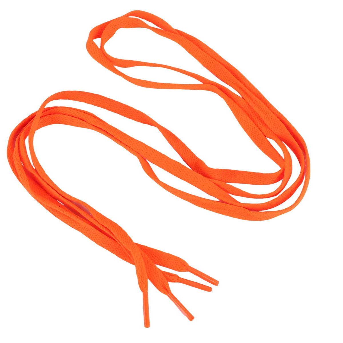 Hot sale Trainers Replacement 8mm Wide Orange Flat String Shoelace Pair