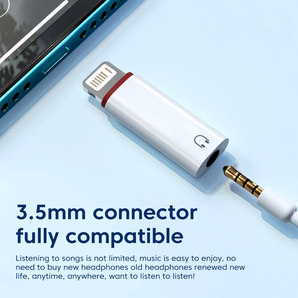 Type C To 3.5mm Adapter IOS To 3.5mm Jack AUX Audio For iPhone 14 13 Pro Max With Mic For Samsung Xiaomi Headphone Connector