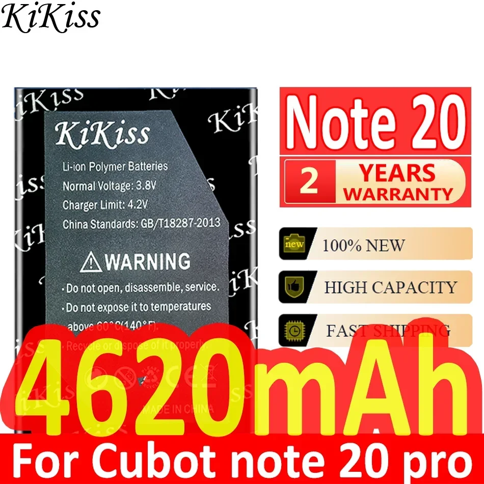 

4620mAh KiKiss Powerful Battery for Cubot Note 20/Note 20 Pro Rear Quad Camera Smartphone Note20 Pro Note 20pro