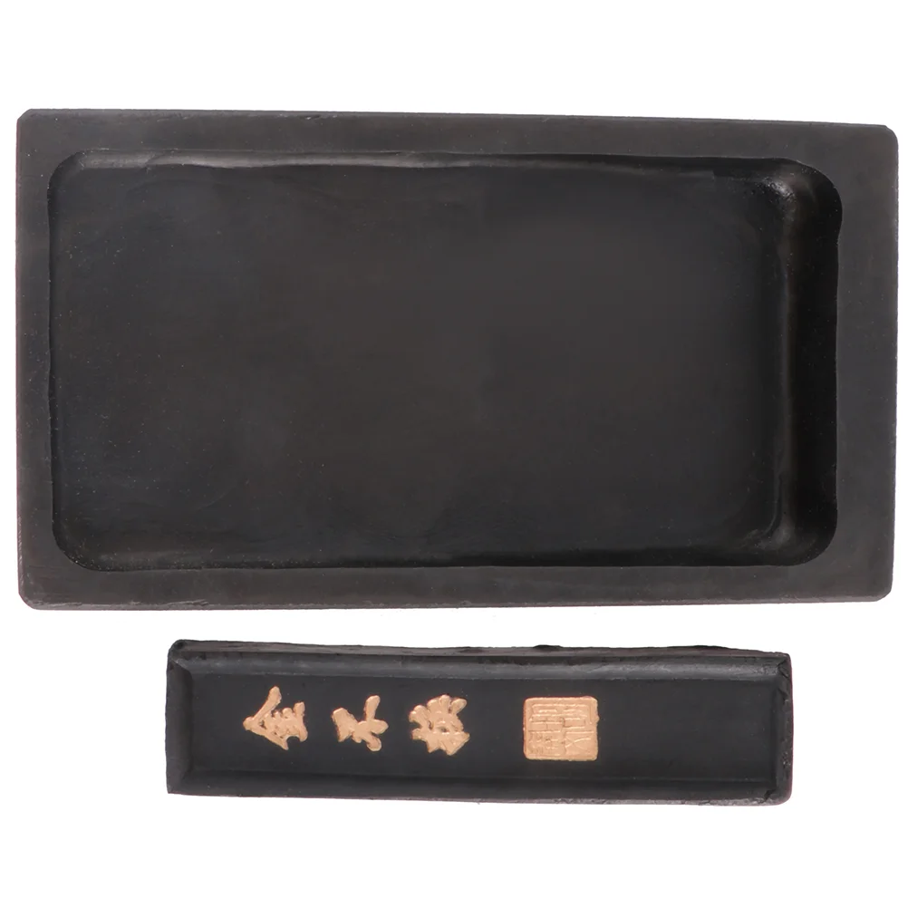 Inkstone Stick for Writing Inkslab with Chinese Painting and Calligraphy Drawing Rib Preserve Student