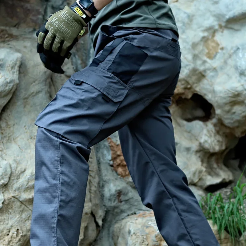 Cargo Pants for Men Tactical Pants Outdoor Trousers Big Multi-pockets Waterproof Ripstop Combat Training Joggers Sping Summer tactical pants