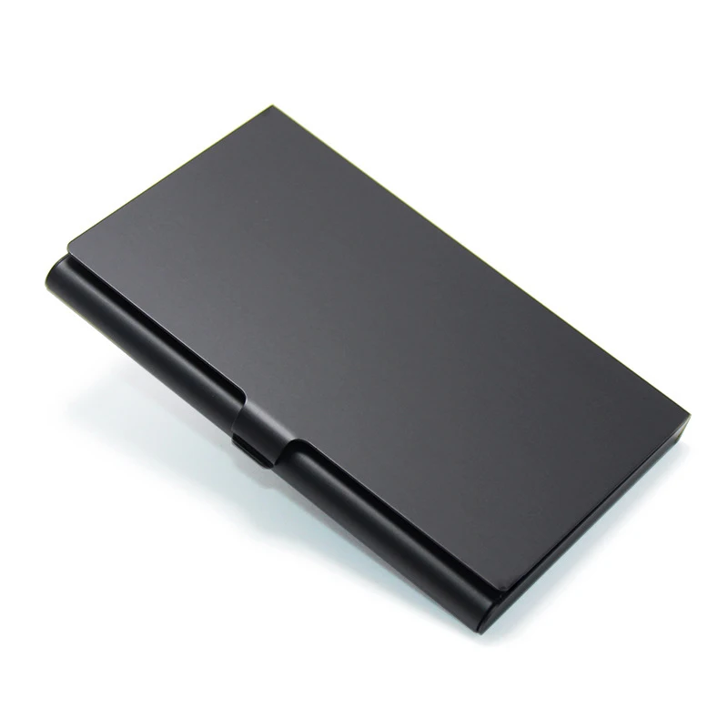 1 Pc Men Business Card Case Stainless Steel Aluminum Holder Metal Box Cover Women Credit Business Card Holder Case
