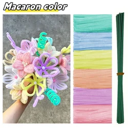 Bulk Pack of 500/600 Pipe Cleaners - 12-Inch Chenille Stems for DIY Crafts and Art Projects (Macaron color)