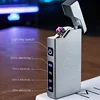 Dual Arc Windproof USB Cigarette Lighter with Plasma Pulse Type-C Rechargeable Lighter Men Gift Cigarette Accessories XH216 4