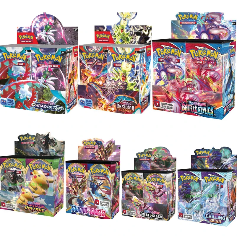 Pokemon Cards Stellar Crown Shrouded Fable Paradox Rift Obsidian Flames Rebel Clash Vivid Voltage Chilling Reign Battle Styles