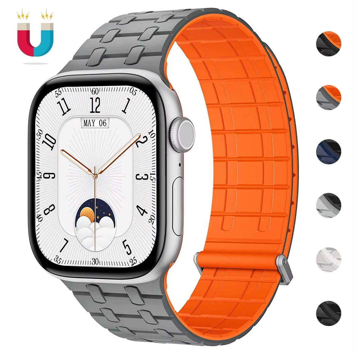 Magnetic Silicone Sport Loop Band