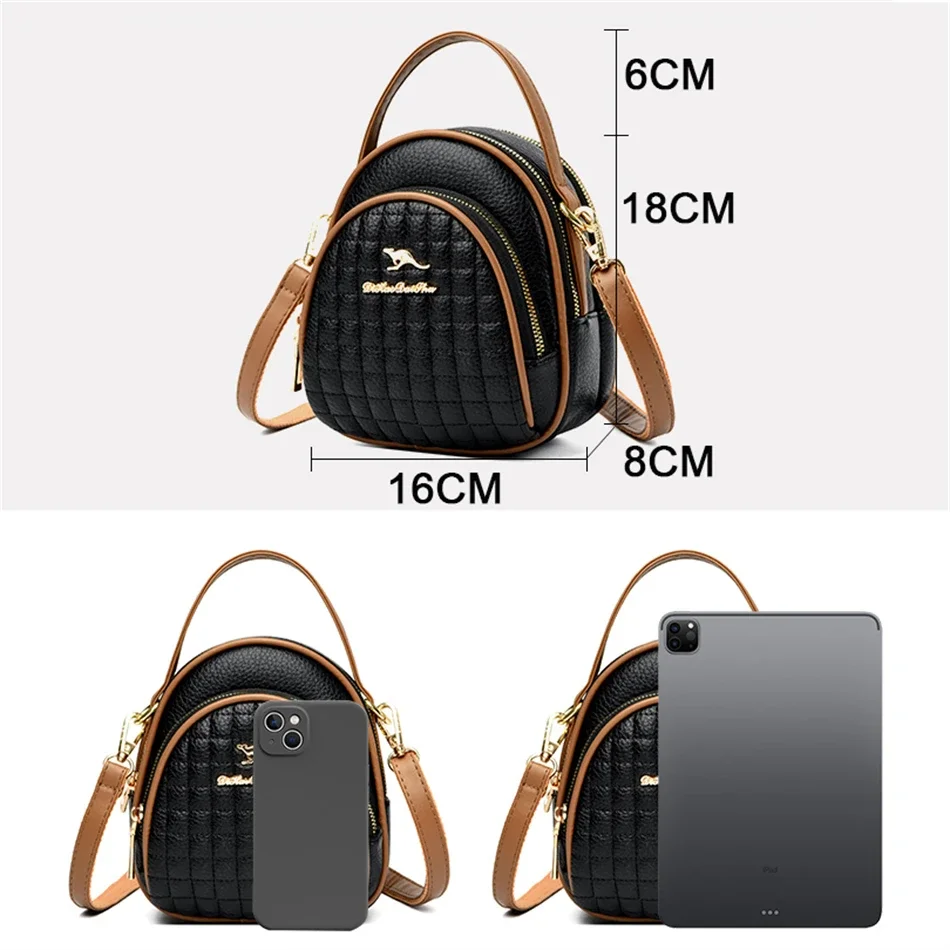 New Ladies Hand Messenger Bags High Quality Soft Leather Purses and Handbags Luxury Designer Women Shoulder Crossbody Bags