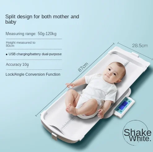 Baby Scale Home Precision Baby Scale Electronic Newborn Weighing Tray Can Be Recharged and Batteries Can Be Installed