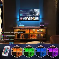 Угловая подставка под телевизор со светодиодной подсветкой 106 x 45,5 x 36 см — изображение 4