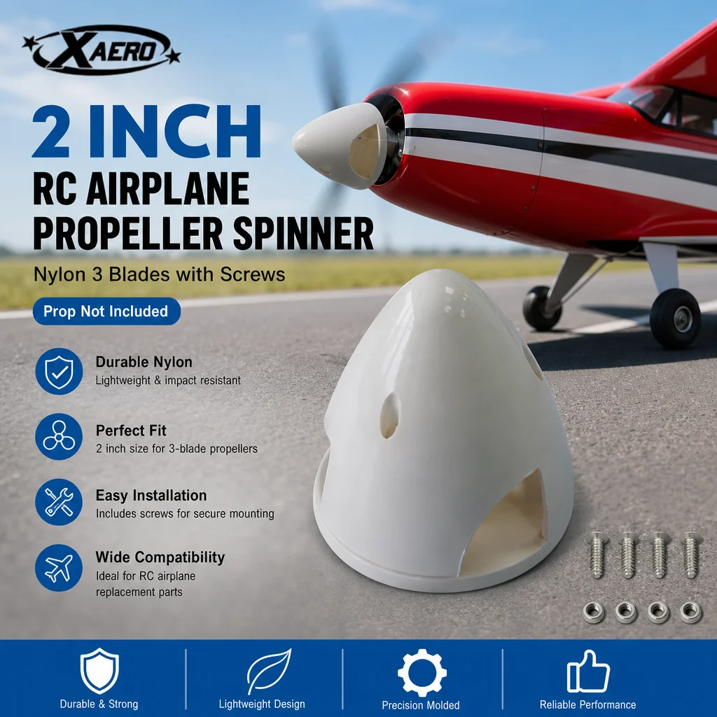 Spinner vrtule RC 2 palce 3 listy nylon + skrutky - XAERO