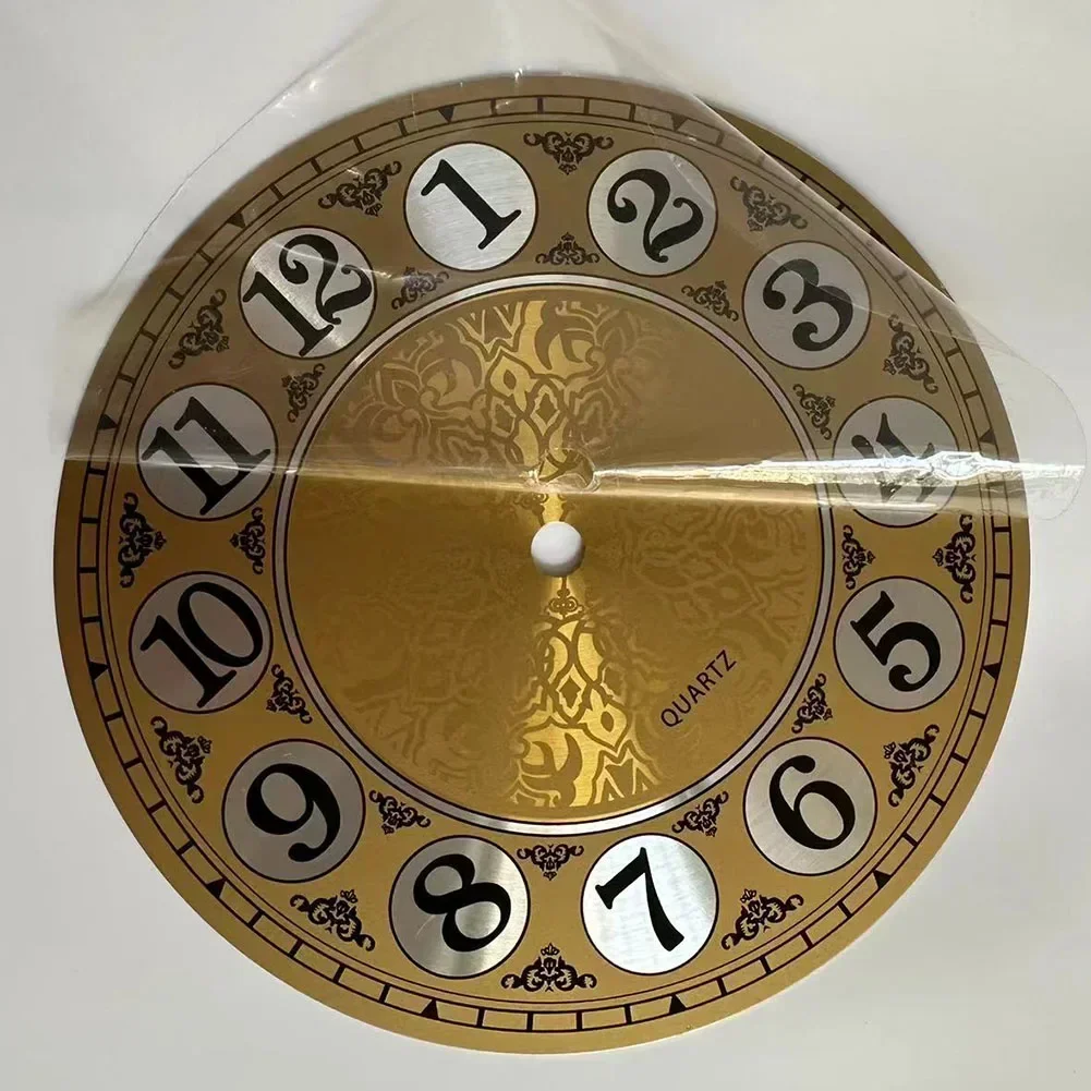 Wall Clock Wall Clock Movement Quartz Clock Movement Round Clock 180mm DIY Quartz Wall Clock Dial Face Metal Design DIY Table Wall Clocks For Bedroom Living Room Clock Decorative