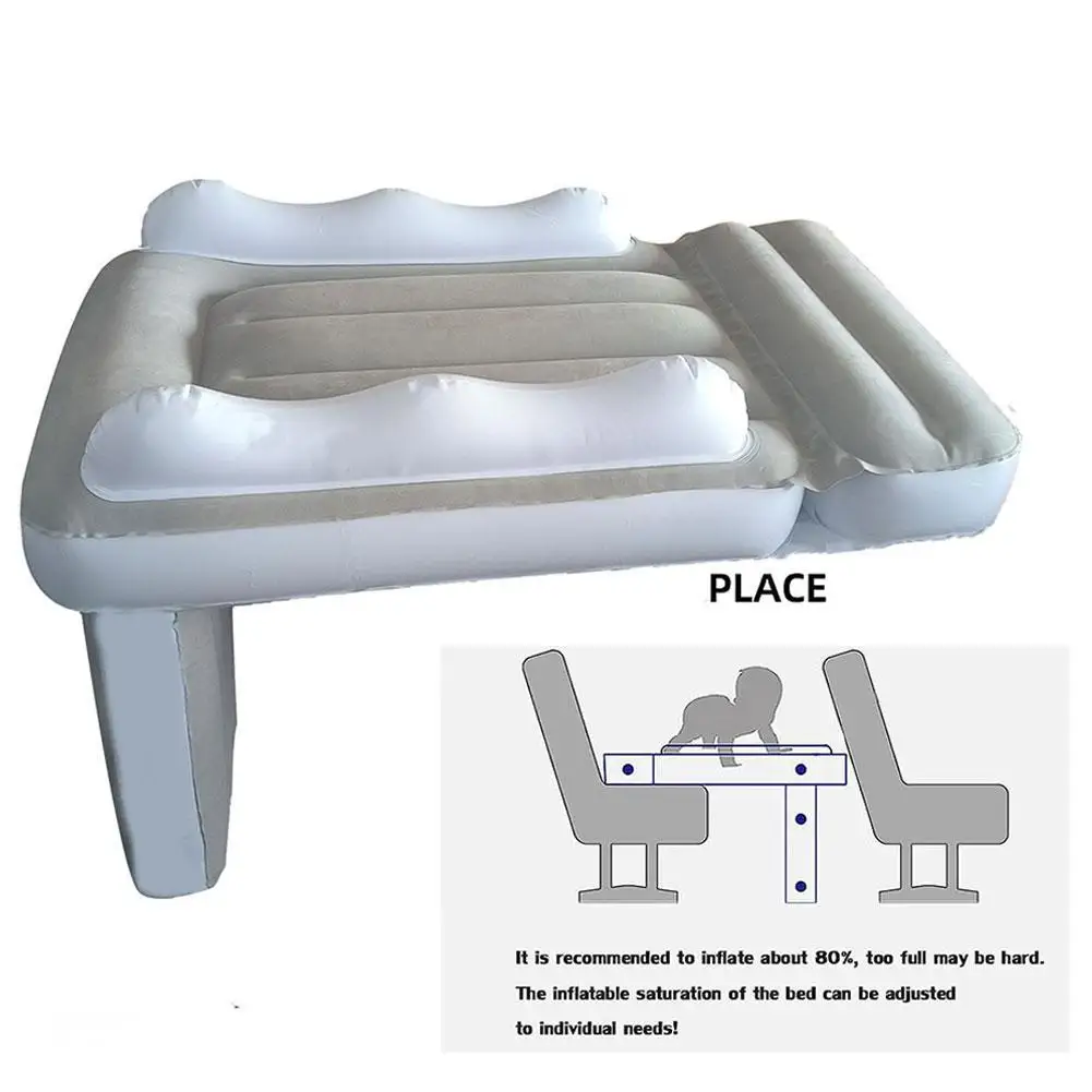Portable Toddler Airplane Bed For Kid Baby Mattress Air Bed Seat Extender Sleeping Mattress Seat For Travel Car Road Trip 1