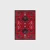 2024 New Afghan Geometric Exotic Ethnic Style Dark Red Big Red Black Living Room Bedroom Carpet Bedside Floor Mat 160*230cm 3