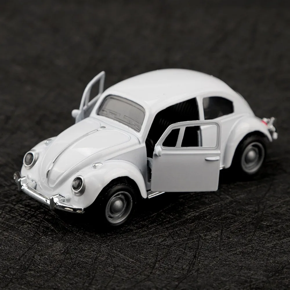 Exquisite Retro Beetle Alloy Car Toy for Decoration and Display