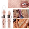 Pearlescent Fairy Powder Highlighter Stick Lasting Contouring Bronzer Illuminator Shimmer Face Body Glitter Stick Brighten Pen 2