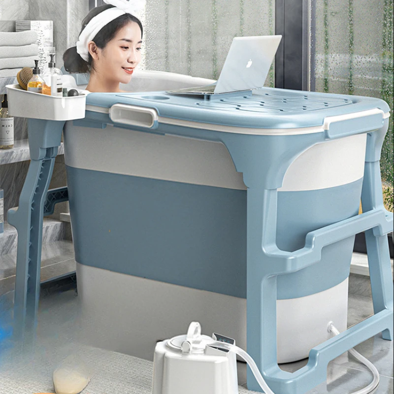 

New Design Indoor Bathtubs Bathing Large Standing Baby Portable Bathtubs Folding Bucket Baignoire Pliable Adulltes Furniture