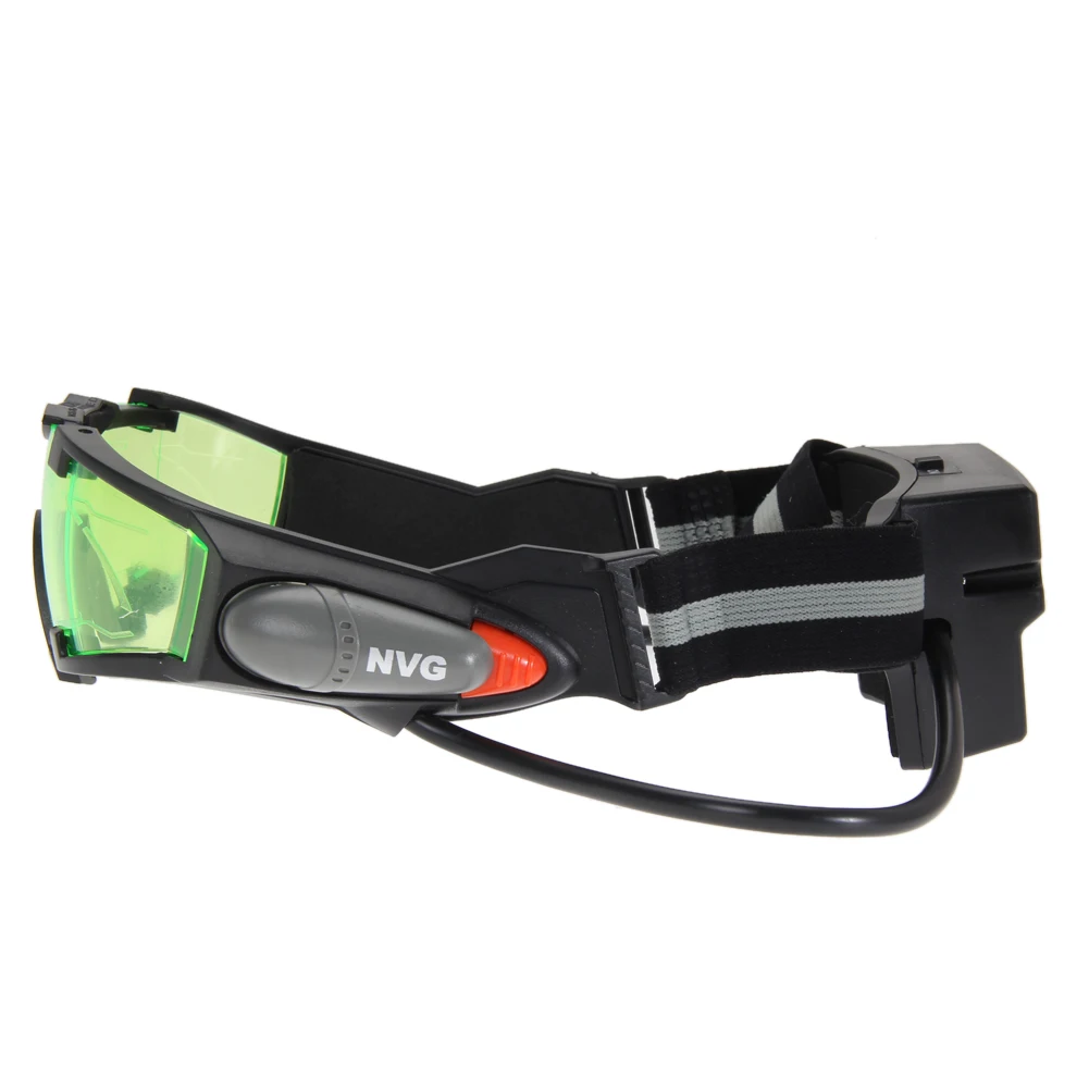 Night Vision Goggles Night Vision Glasses Adjustable Camping Gear Gadgets Light Up Green Goggles for Role Play Costume