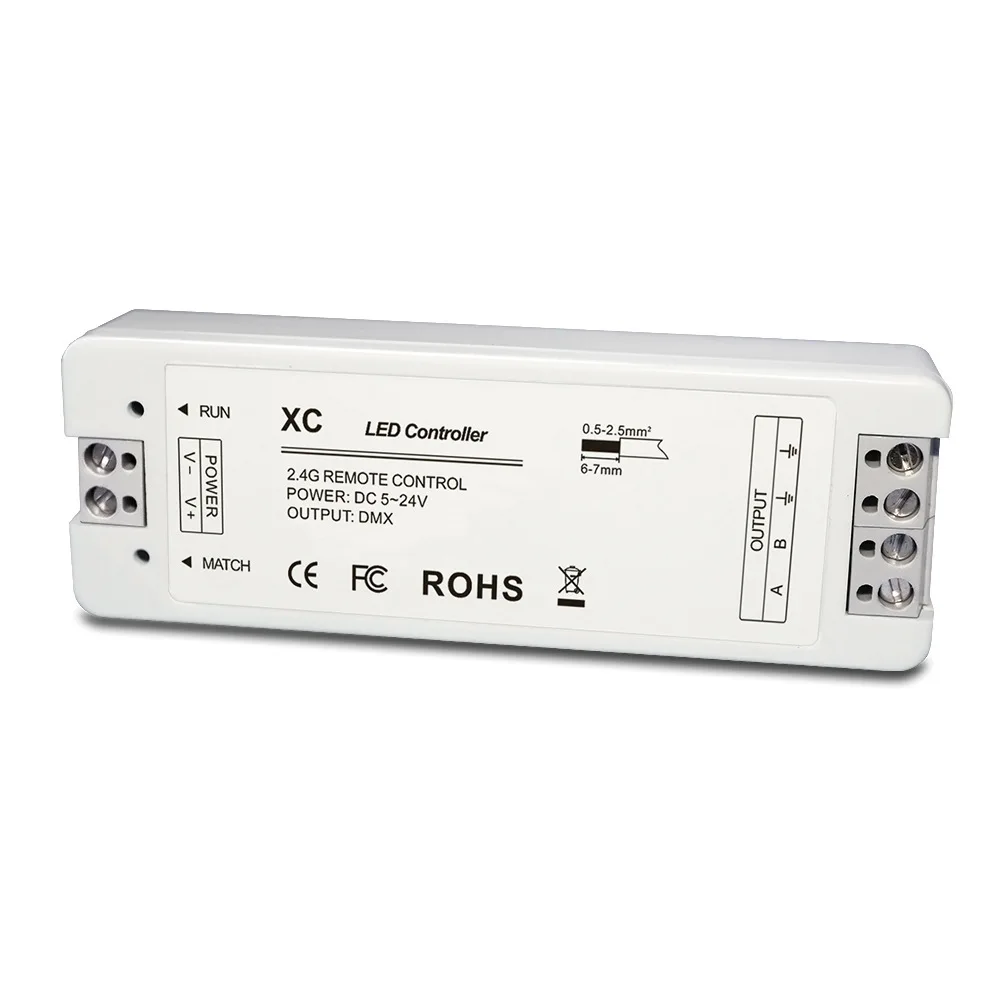 RGB DMX controller LED lamps/strips/strips DMX master XC 2pcs/lot
