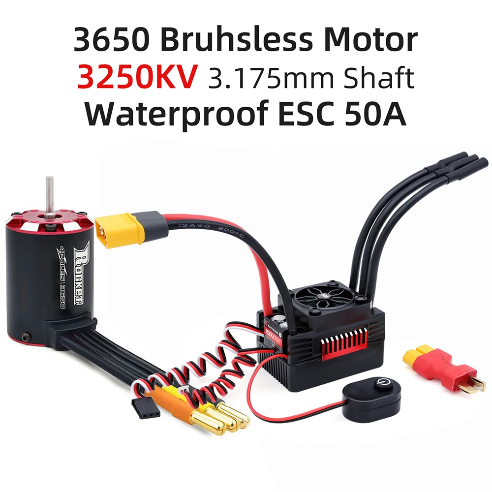 Rocket-超音速ブラシレスモーター,温度センサー,rcレースカー,v2,3650