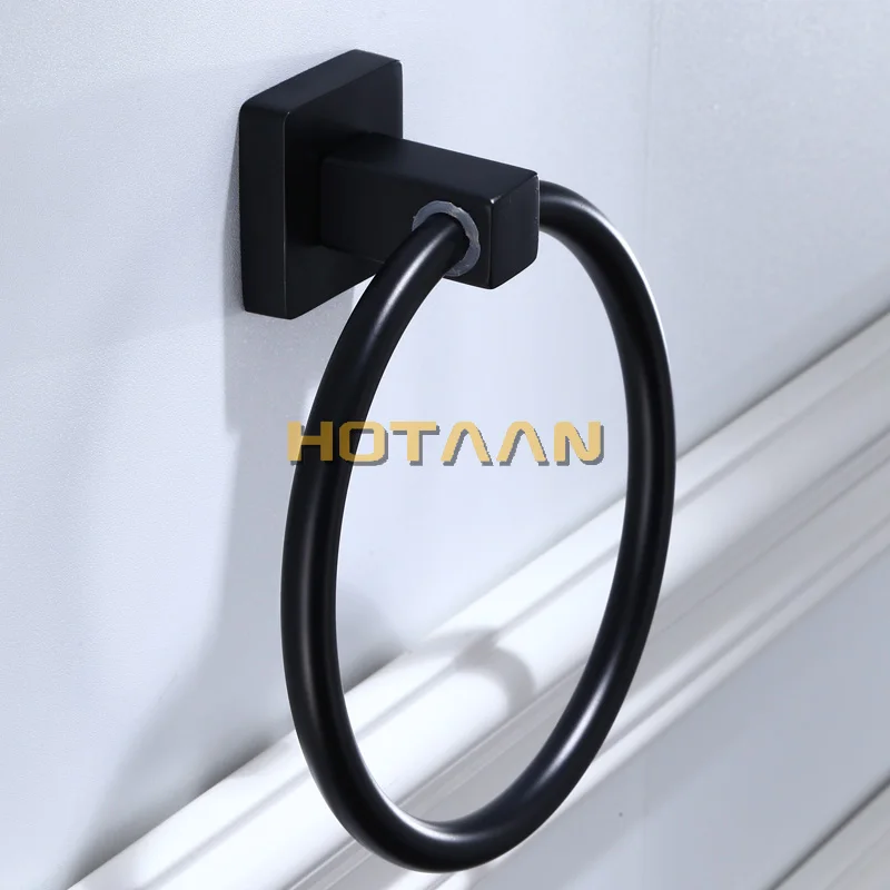 Stainless Steel Bathroom Towel Holder Wall-Mounted Round Towel Rings Towel Rack YT-10791-H bathroom towel ring bathroom towel holder