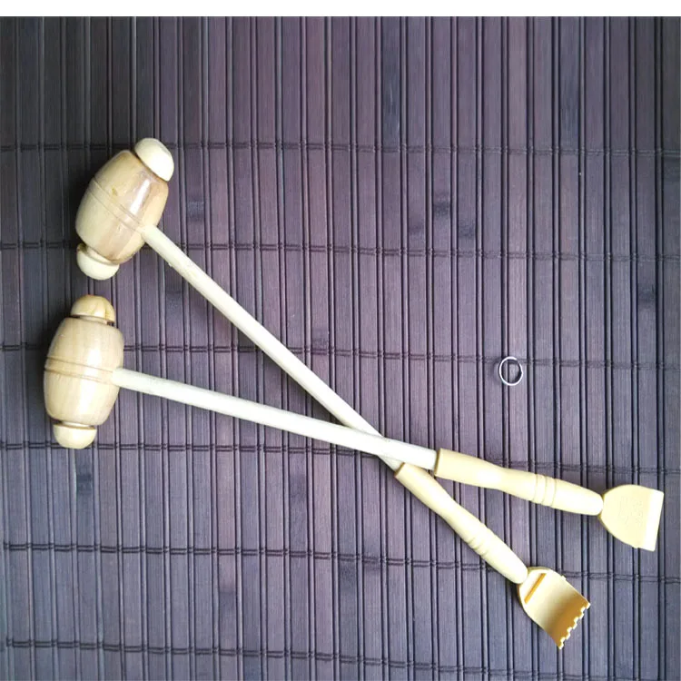 Flap massager bamboo handicraft semicircular ring hammer hammer knock back massage massage stick