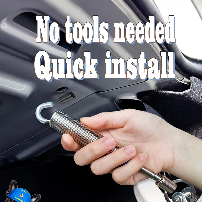 Adjustable Car Trunk Lid Lift Device – Enhanced Metal Spring Tool