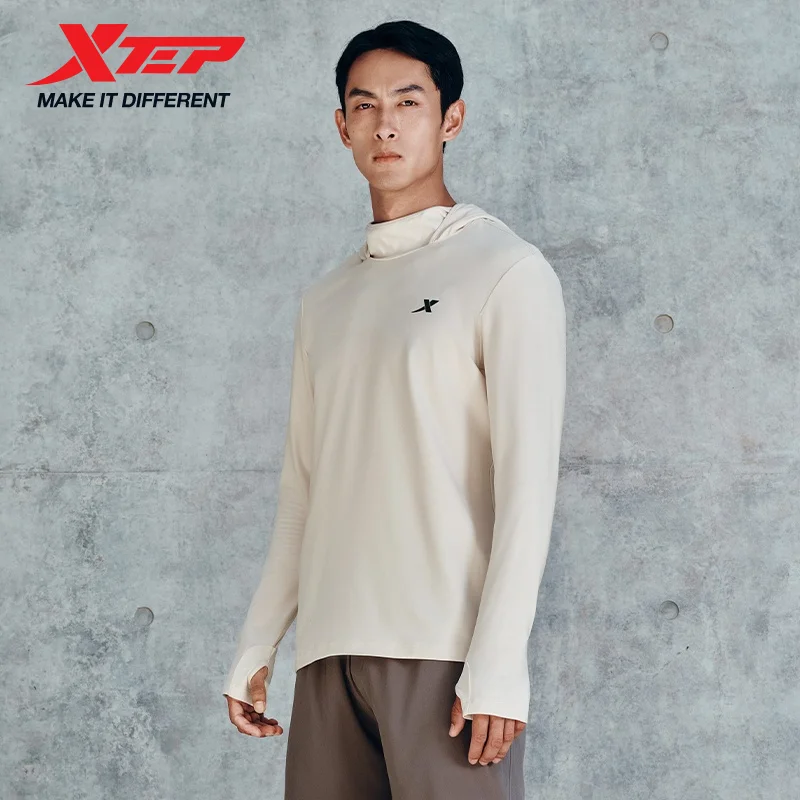 Xtep Knitting Shirt for Men Autumn Comfortable Soft Sweatshirt Leisure Athletic Outdoor Long sleeves Tops 876329030088