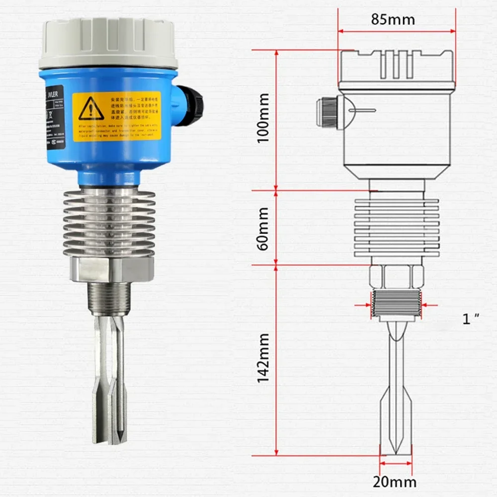 Tuning Fork Level Switch Water Level Controller Explosion-proof Anti-corrosion Transmitter Vibrating Rod Meter Sensor