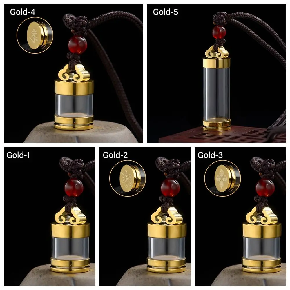 Gold Silver Perfume Vial Necklace Memorial Jewellery Aromatherapy Ashes Urn Essential Oil Diffuser Openable