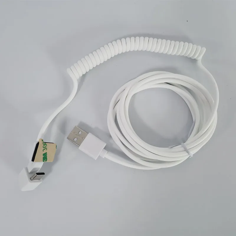 

6 PCS Mobile Phone Flex Cables Cell Phone Charger Cable Spring Lines for Security Alarm System
