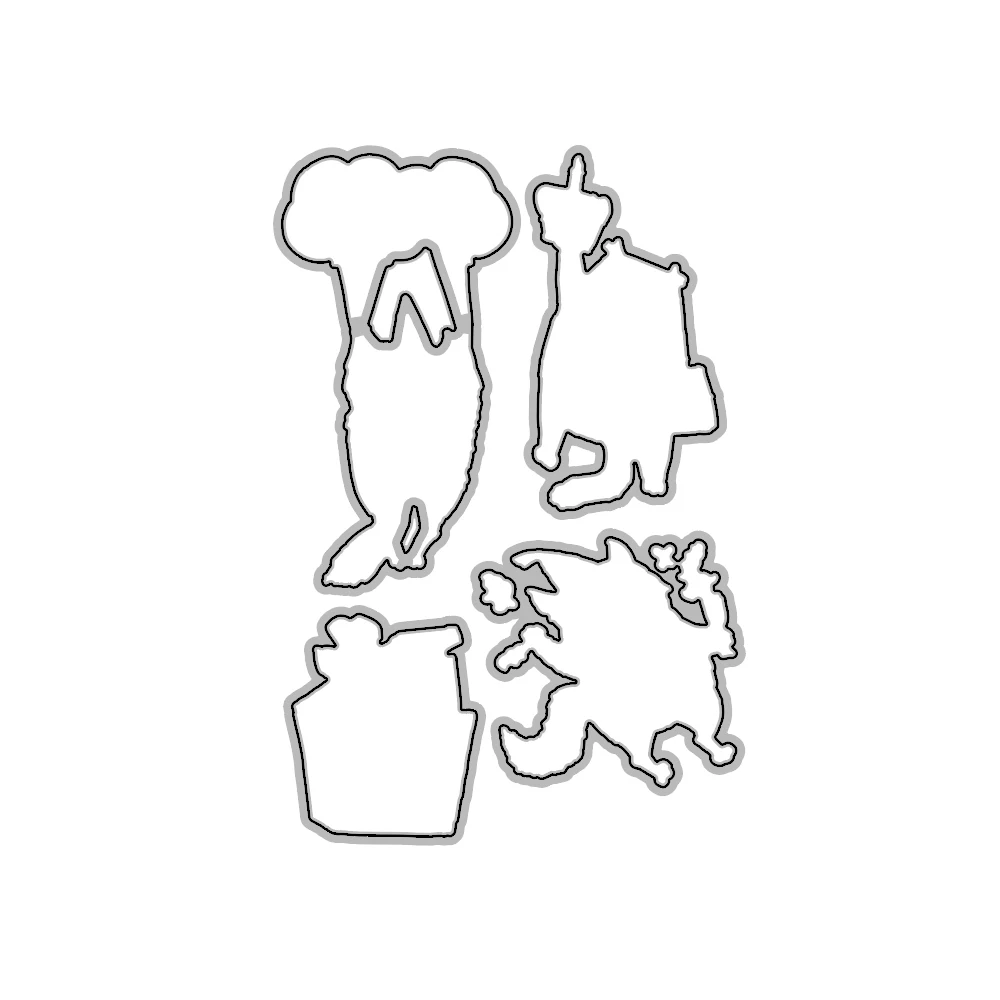 File Vettoriale SVG In Bianco E Nero Con Carrozza Di Renne E Babbo Natale Gratuito Per Il Taglio - Foto 9