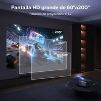 Mini Proyector iSinbox Android 12 — 720P Nativo, WiFi 6, BT 5.0, Silencioso, Portátil 5