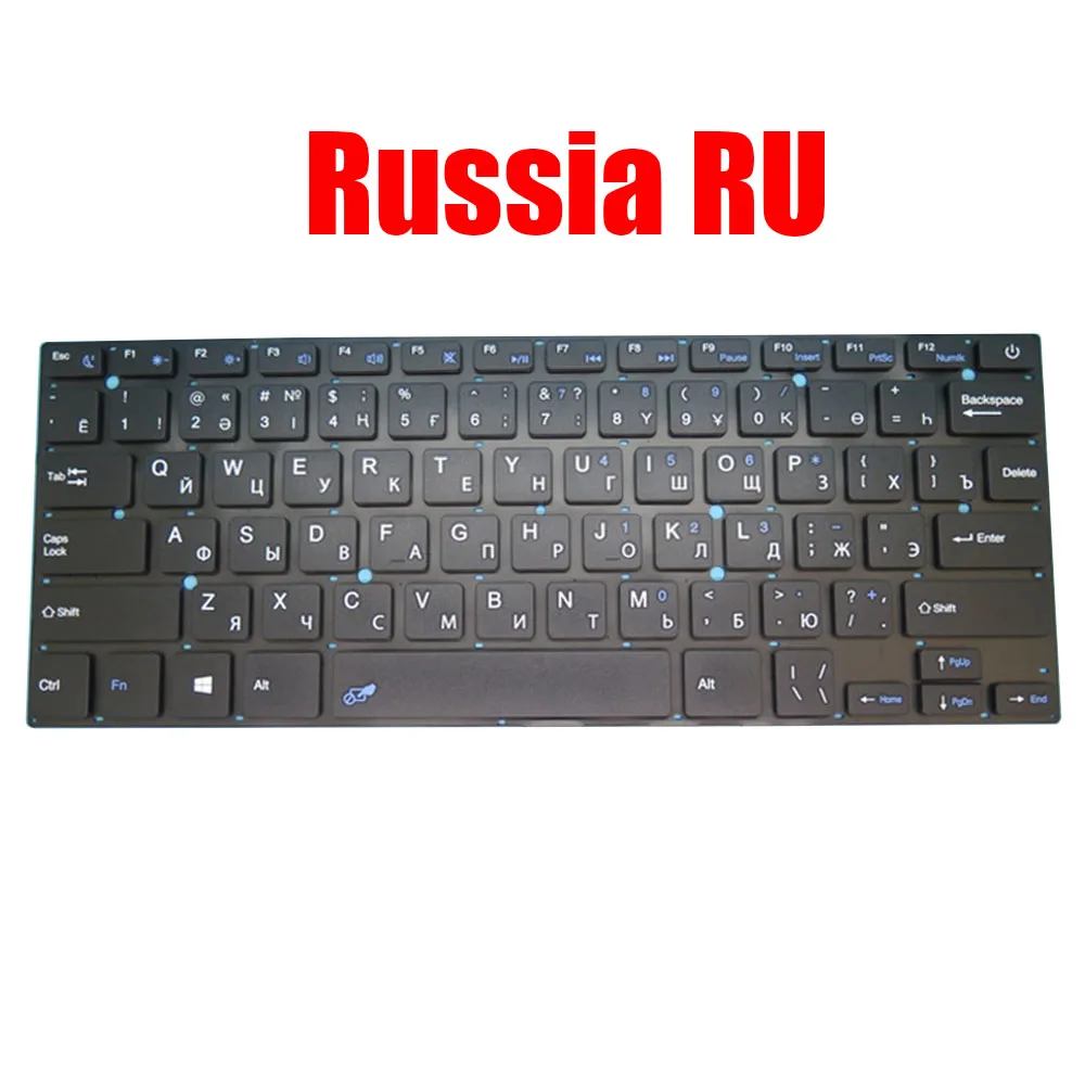 Laptop Keyboard For Irbis NB270 Russia RU Black Without Frame New