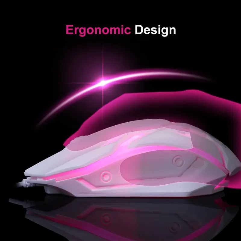 LIMEIDE S1 Sports LED Luminous Backlit Wired LMouse USB Wired For Desktop Laptop Office And Game Player gaming mouse wired mouse